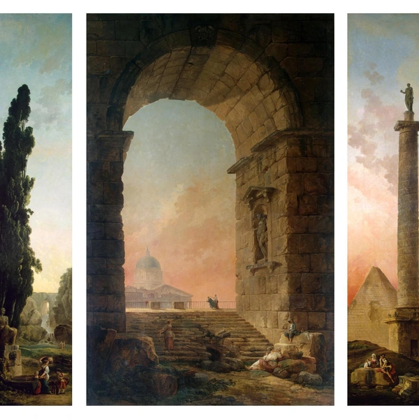 Гюбер Робер Три римских панно из собрания Строганова 1773 | Источник: предоставлено Государственным Эрмитажем