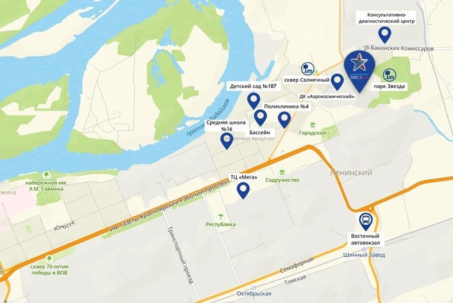 Локация нового ЖК | Источник: ГК ДСК