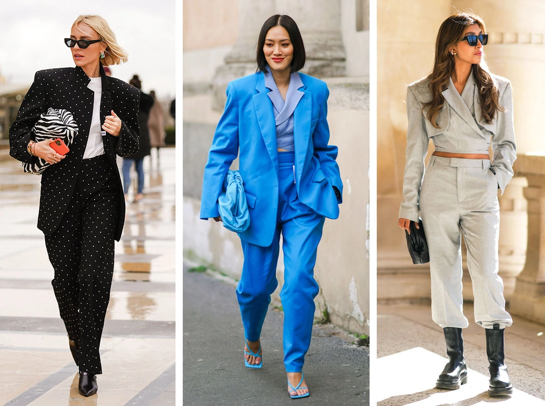 Для работы, свиданий и не только: какие брючные костюмы будут в моде весной и летом | marieclaire.ru