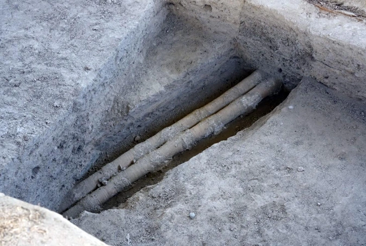 Трубы соединяли алебастром: 1500-летний водопровод нашли археологи в Таджикистане | Источник: Набиджон Рахимов, через asiaplustj.info