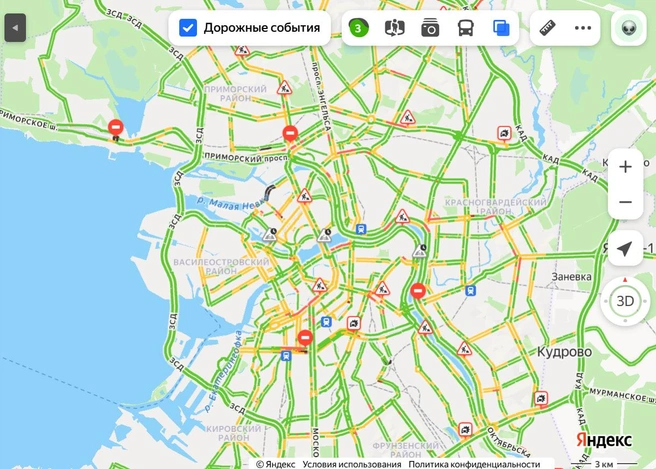 Дороги Петербурга на редкость свободны | www.fontanka.ru