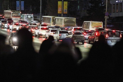 Traffic light synchronization tested on Omsk's Red Way