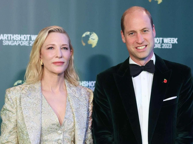 Кейт Бланшетт на церемонии вручения премии Earthshot Prize с принцем Уильямом