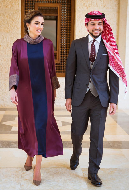 Королева Рания и кронпринц Хусейн ибн Абдала в Аммане, 24 мая | marieclaire.ru