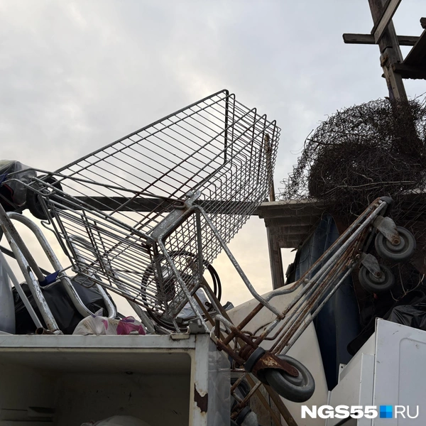 Тележка ждет своего часа | Источник: Тамара Башаева / NGS55.RU