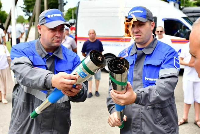 Газопроводы в Головинке и Якорной Щели построили в рамках инвестиционной программы «Газпрома». | Источник: Пресс-служба администрации Краснодарского края