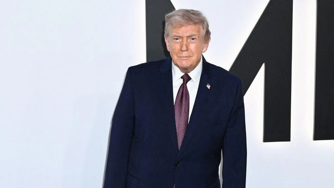 Дональд Трамп обсуждал обнародование документов с журналистами на борту самолёта Air Force One. | Источник: MEGA
