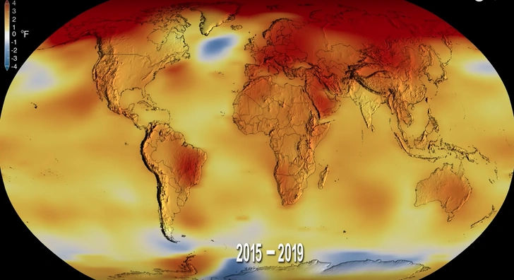 2019 год стал вторым из самых теплых в истории