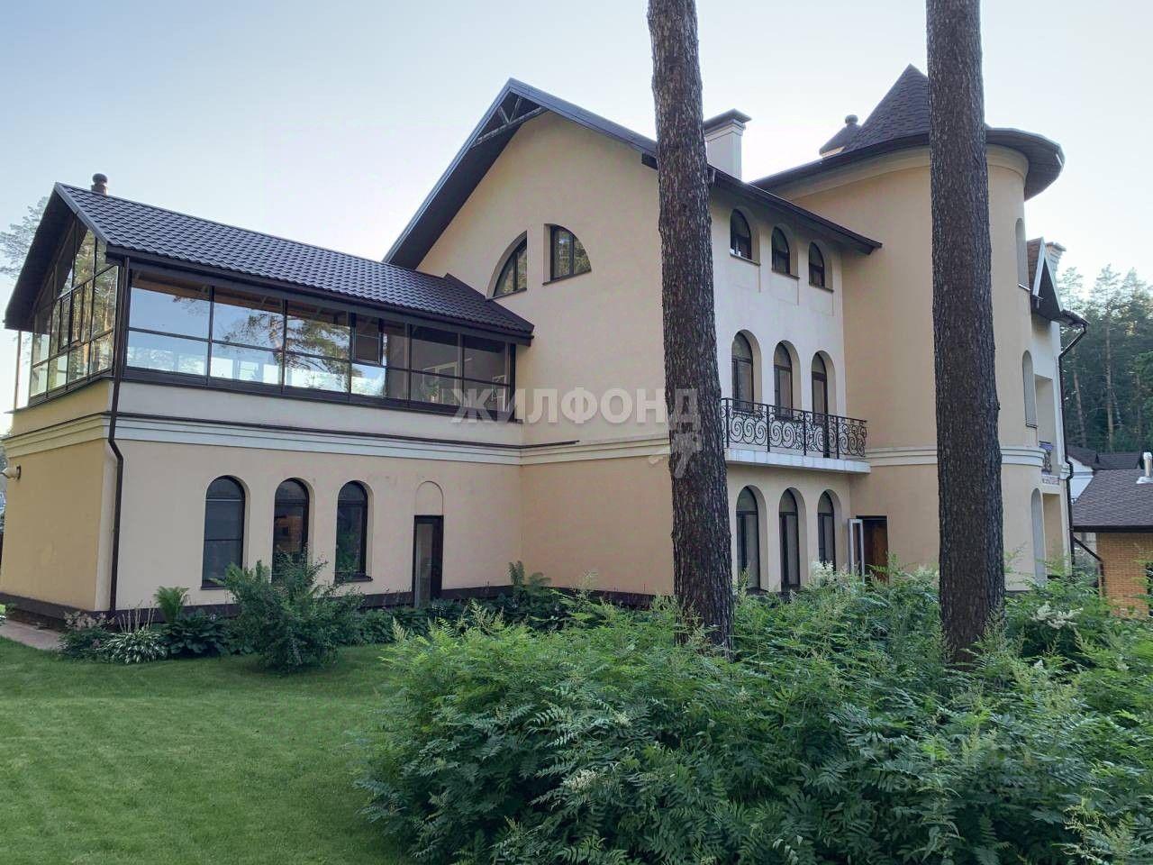 Под Новосибирском за 130 миллионов продают роскошный замок с башенками — внутри есть бассейн и зимний сад