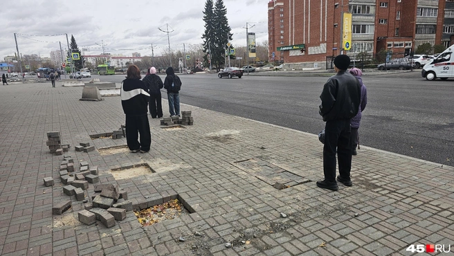 Люди ждут автобус и новую остановку  | Источник: Дарья Никитченко / 45.RU