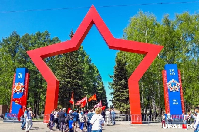 Звезда — украшение к 9 Мая | Источник: Елена Жилинская