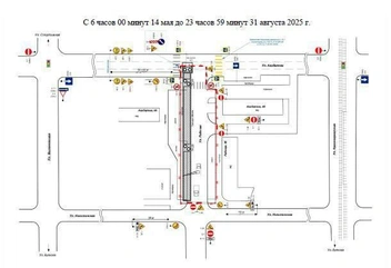 Схема объезда улицы Рабочей | Источник: Администрация г. о. Самара