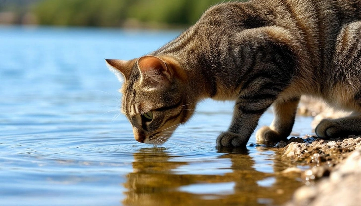 Почему кошки спокойно пьют морскую воду, а человек от нее может умереть | Источник: Ксения Воронежцева/YandexART 