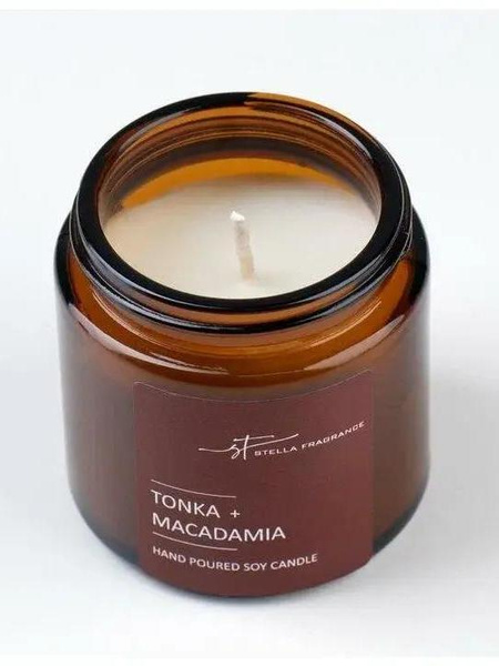 Свеча ароматическая в банке «Tonka + Macadamia», 90 г, Stella Fragrance