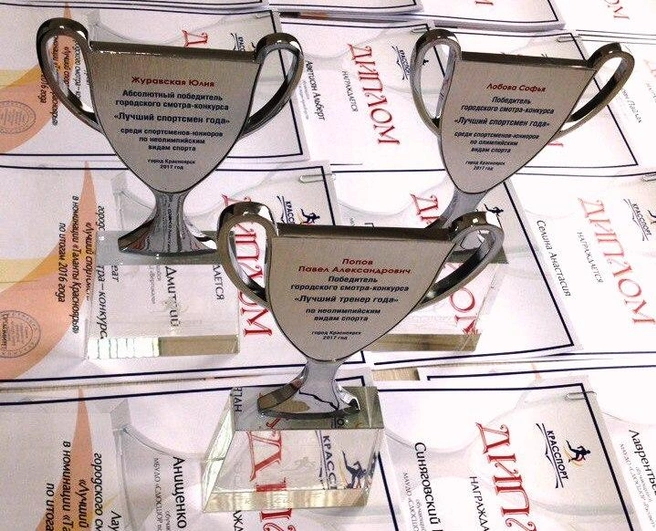 Кубки, которые вручали лучшим