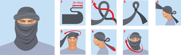 Как повязывать и носить шемаг (4 способа)