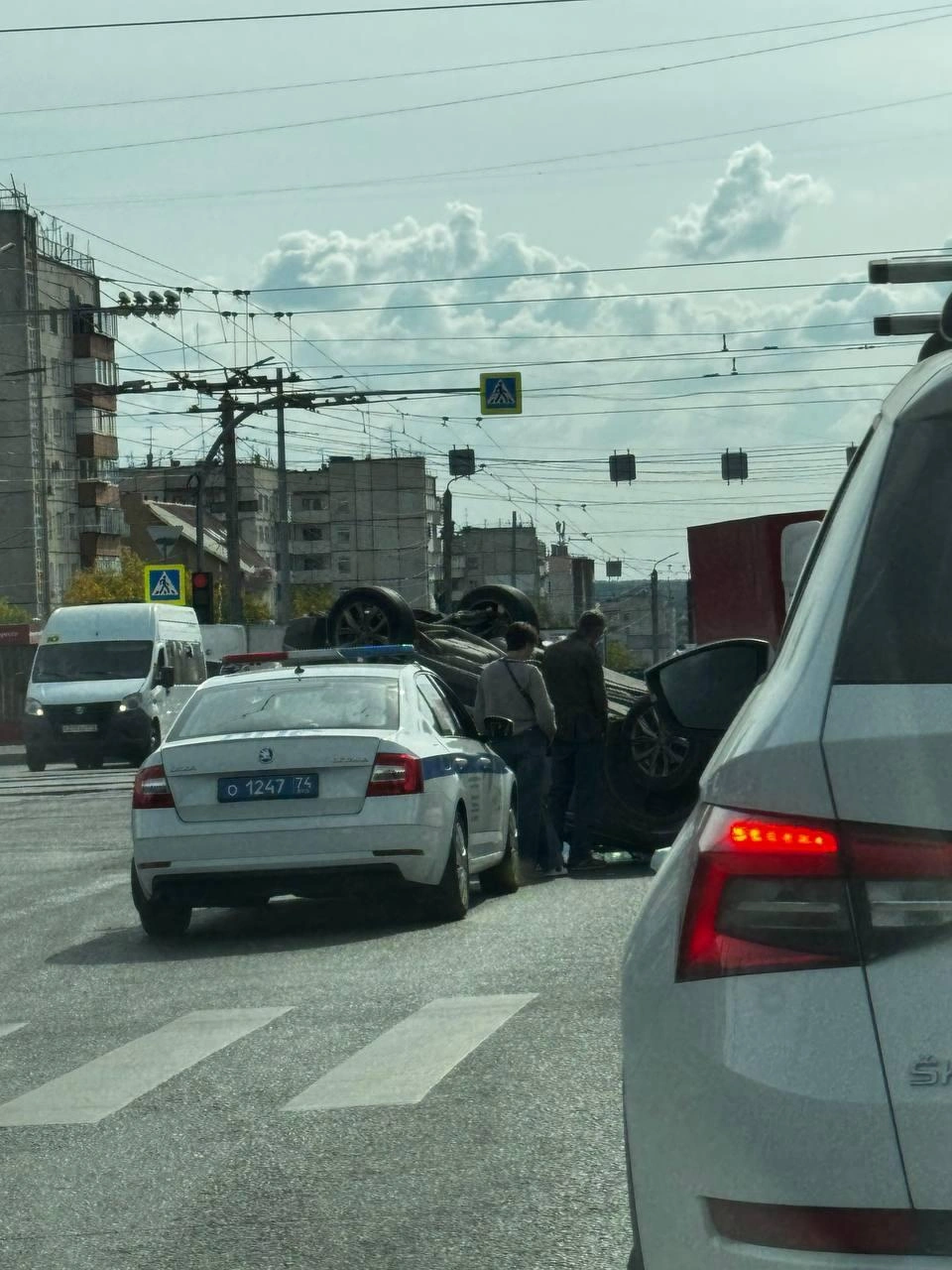 На место приехали скорая помощь и ГАИ | Источник: читатель 74.RU
