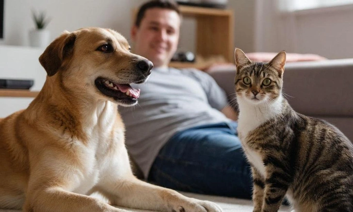 Этот 10-секундный тест поможет заподозрить у кошки или собаки проблемы с сердцем и легкими | Источник: Юлия Лавринова/YandexArt