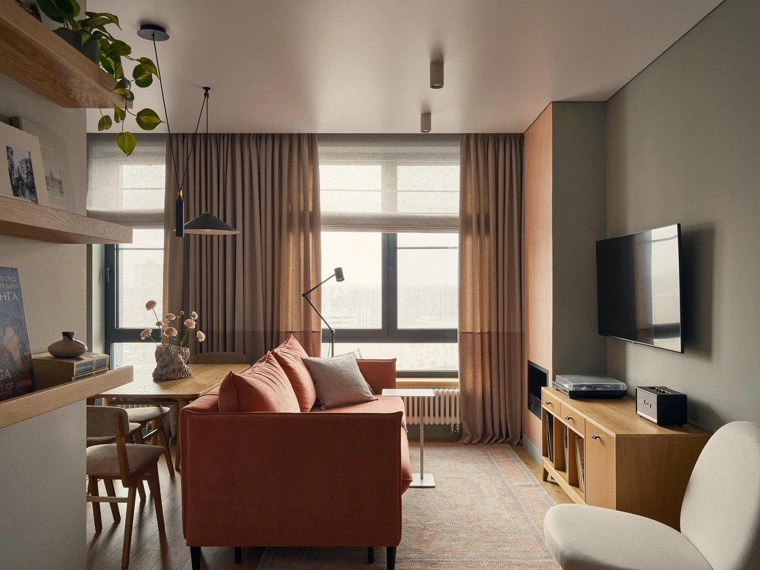 Гостиная. Журнальный столик, Ominimalism. Основной свет, Aledo. | Источник: Дмитрий Цыренщиков стиль: Диана Ремизова