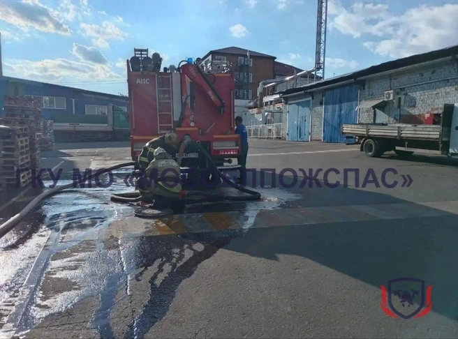 Спасателям удалось локализовать пожар | Источник: Мособлпожспас / Max