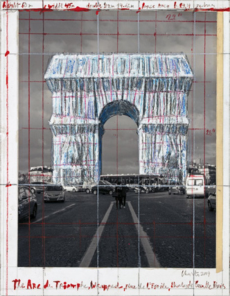 Христо «упакует» Триумфальную арку в Париже (фото 7.1)