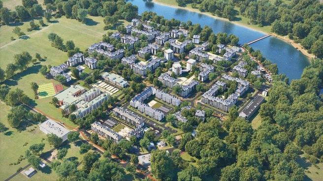 ЖК «River Park» строится на берегу реки, а в 30 минутах езды — курорты Куршской косы. | Источник: АО «Специализированный застройщик «Строительный трест»