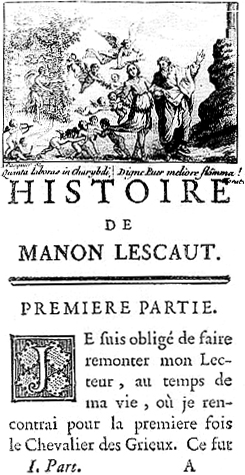 Титульный лист первого издания «Манон Леско» | Источник: Hubert-François Gravelot, Public domain, via Wikimedia Commons