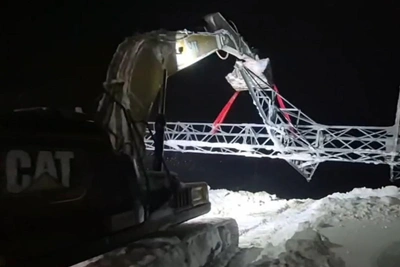 Чибис: монтаж опор электроснабжения продолжается