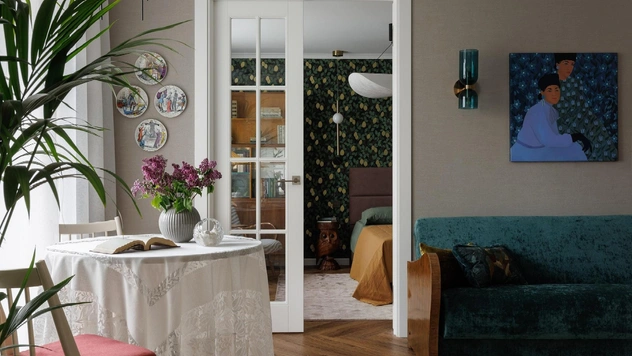 Винтаж и цвет: квартира 49 м² в Санкт-Петербурге под сдачу