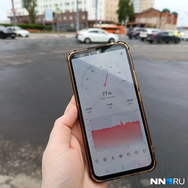 Уровень шума у Сенной площади | Источник: Валерия Коростелева / NN.RU