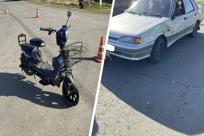 В Курманаевке самокатчица попала в больницу после ДТП с ВАЗ