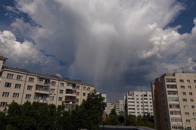 В Екатеринбурге прошел град и сильный ливень
