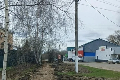 В Колышлее начали ремонтировать тротуары