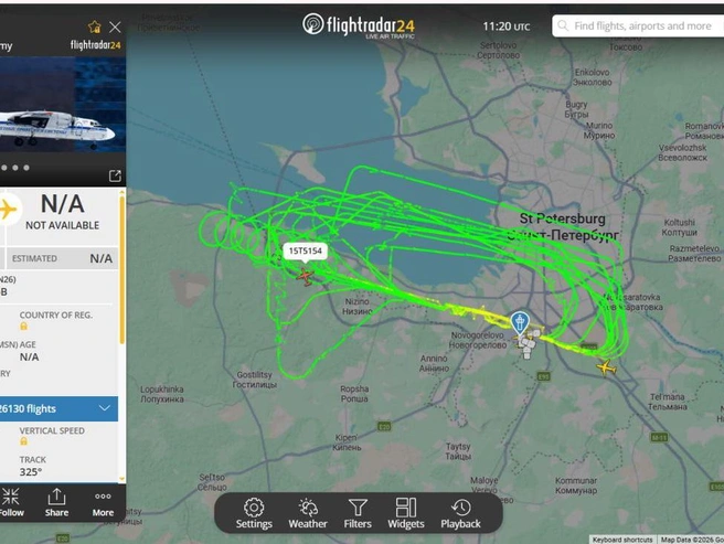 22 апреля 2026 года | Источник: скриншот сайта flightradar24.com