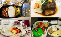 Чем кормят пассажиров разные авиакомпании (41 набор)