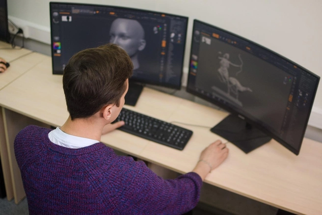 Студенты 3D-моделирования учатся создавать всё: от персонажей и отдельных локаций до полноценных игр, приложений и тренажеров с включением ИИ | Источник: МИДиС