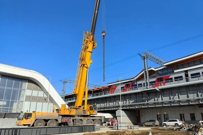 Работы по восстановлению платформы на МЦК Нижегородская