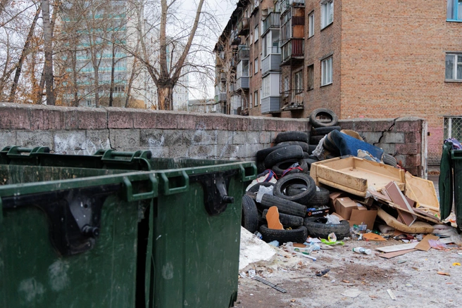 Только на трех мусорных площадках в Петербурге нарушения фиксируют «умные камеры» | Источник: Мария Ленц / NGS24.RU