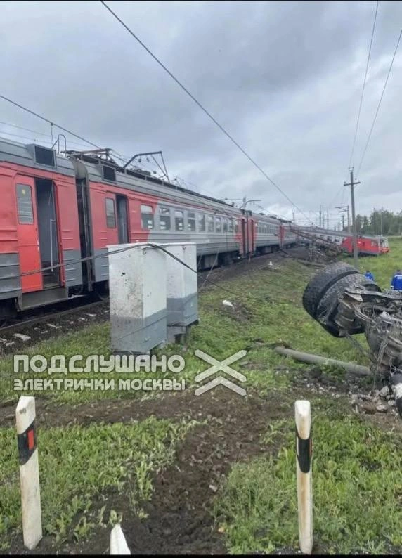 Фото с места происшествия | Источник: Подслушано электрички Москвы / T.me