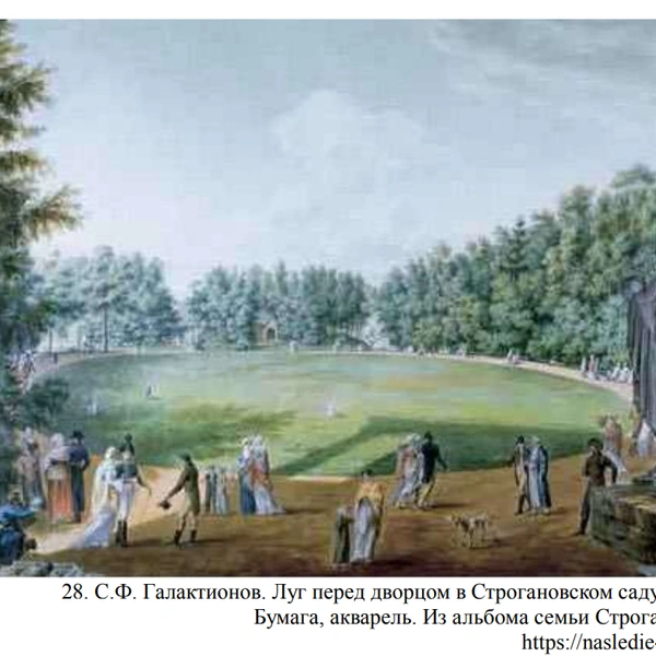 Как выглядел Строгановский парк в 18 веке и 19 веке | Источник: материалы историко-культурной экспертизы