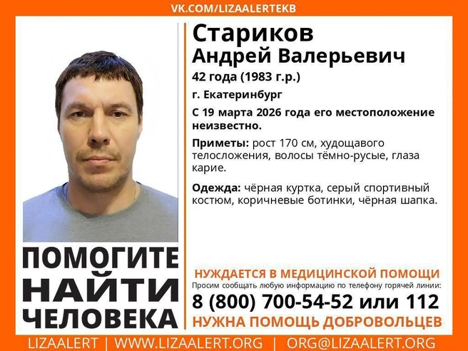 Источник: Поисковый отряд «ЛизаАлерт» Свердловской области
