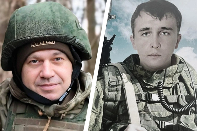 Погибшие в спецоперации Федор Борик и Евгений Лукьянов, соответственно | Источник: Балашовский район |Администрация / Telegram, Сергей Сафонов Zа Вольский район / Telegram