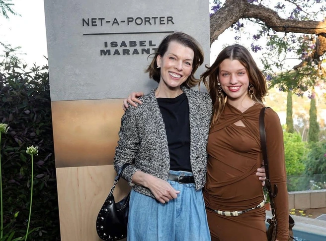 Эвер очень похожа на свою звездную маму | Источник: millajovovich / Instagram (экстремистская организация, деятельность запрещена на территории РФ)