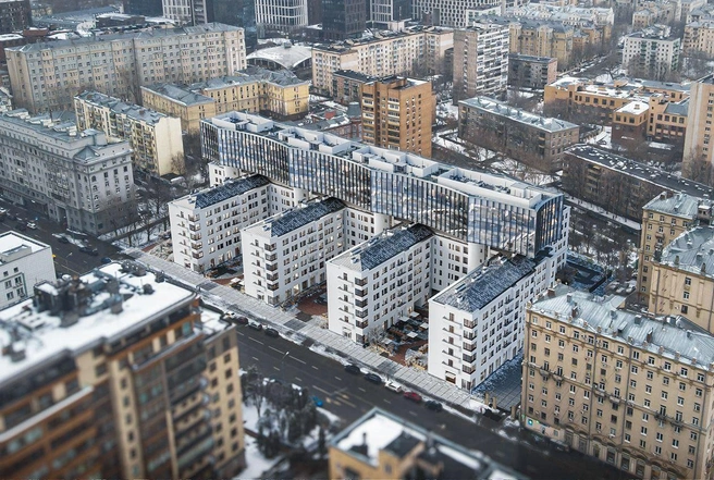 На месте бывших общежитий в Хамовниках, где жил Гагарин, построят новый ЖК | Источник: «Стройки — и точка» / T.me