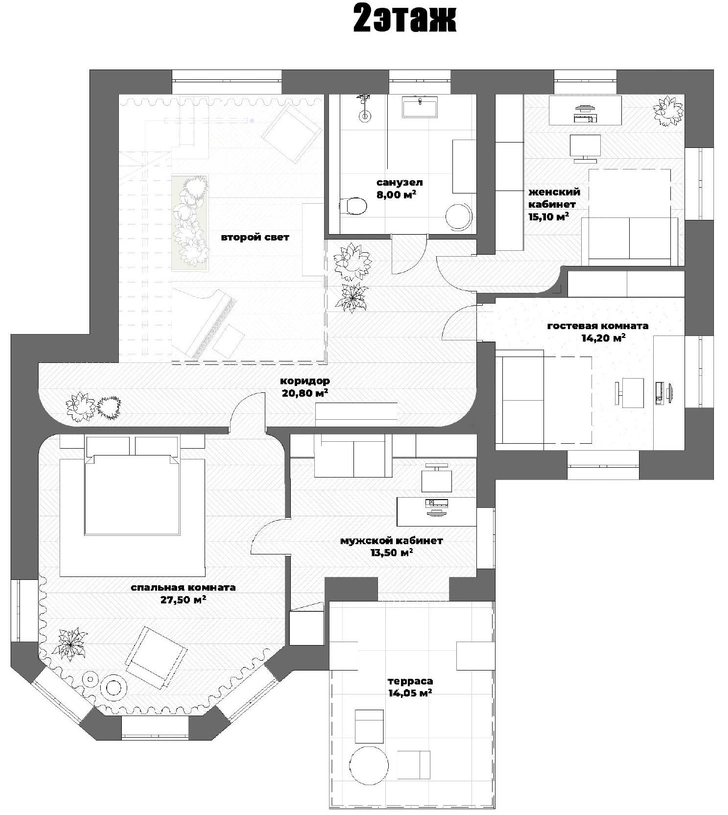 Дом 260 м² в природной гамме в Башкортостане