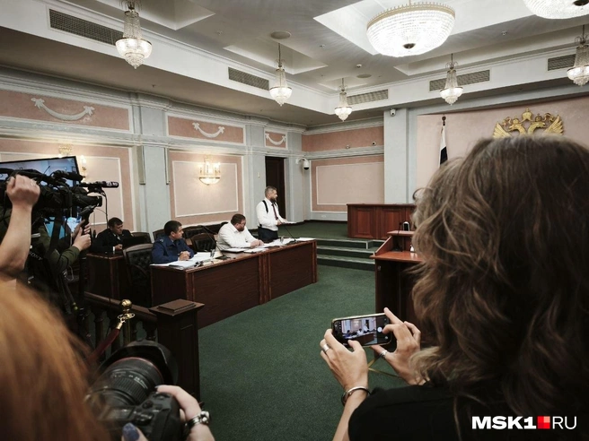 Выступление представителей «Родины» на суде | Источник: Михаил Мечев / MSK1.RU