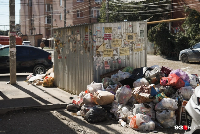 Мусора здесь накапливается больше, чем вывозится | Источник: Дарья Паращенко / 93.RU