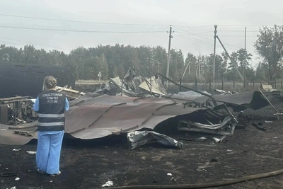 Под Омском взорвался газовоз