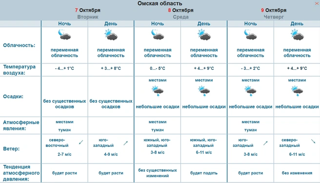 Осень окончательно захватила регион | Источник: Omsk Meteo