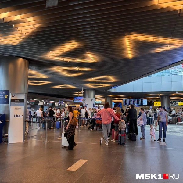 Очереди на стойках регистрации | Источник: Кристина Геворкян / MSK1.RU